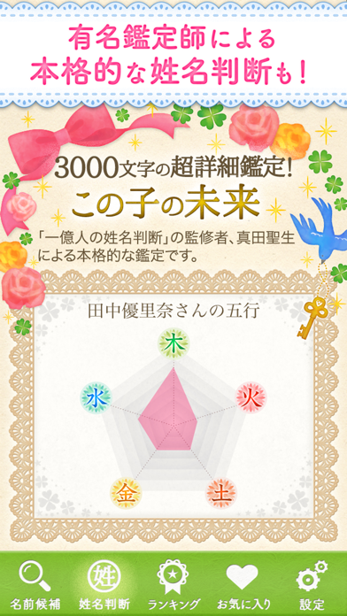 赤ちゃんの名付け鑑定 100万人が占った姓名判断で占う子どもの名前のおすすめ画像5