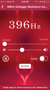 396hz Solfeggio Sonic Meditation by Glenn Harrold & Ali Calderwood screenshot