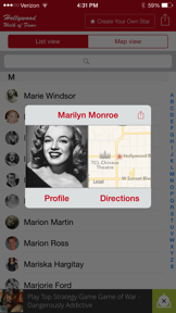 Hollywood Walk of Fame - Stars Map and Star Creator screenshot