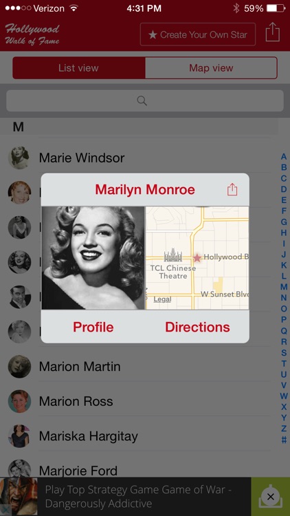 Hollywood Walk of Fame - Stars Map and Star Creator screenshot-4
