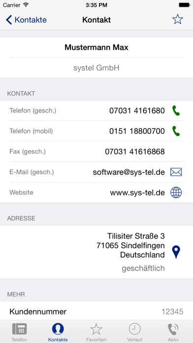 Screenshot #2 pour click2dial4