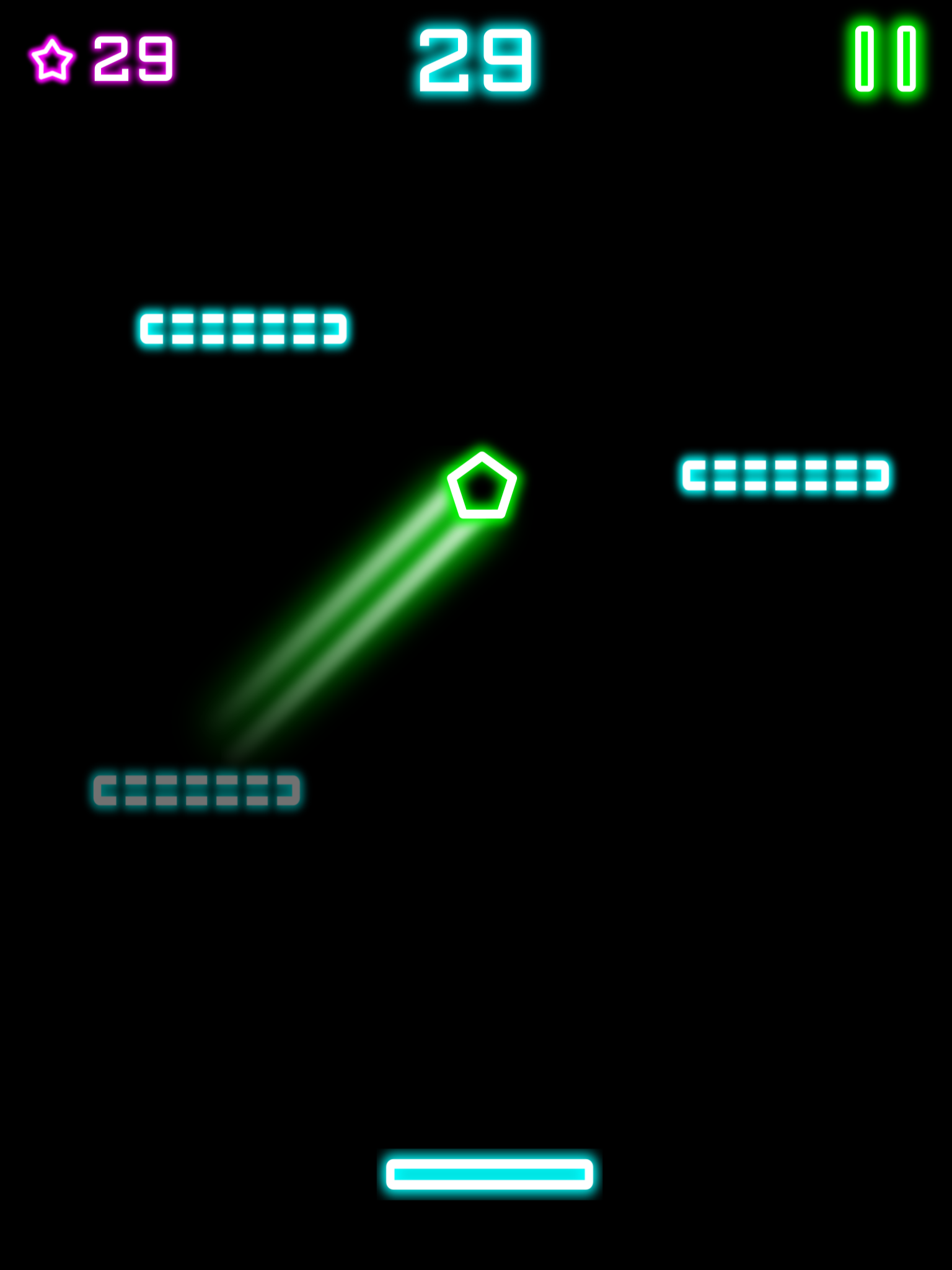 Rock Bounce jump on various types of glowing platforms screenshot 8