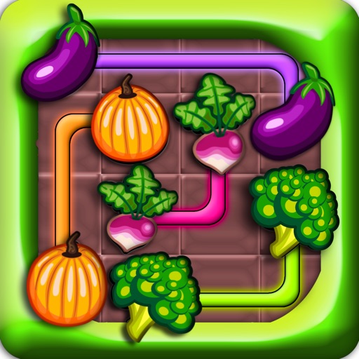 Veggies Flow fun - link the matching vegetables saga icon