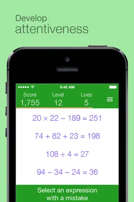 Game screenshot Find the Mistake: Math — practice mental arithmetic, develop attentiveness apk