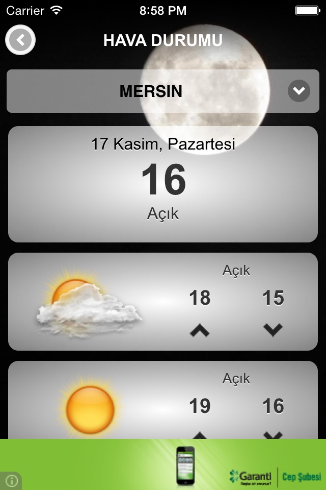 iPhone screenshot