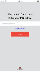 Card Lock screenshot #1 for iPhone