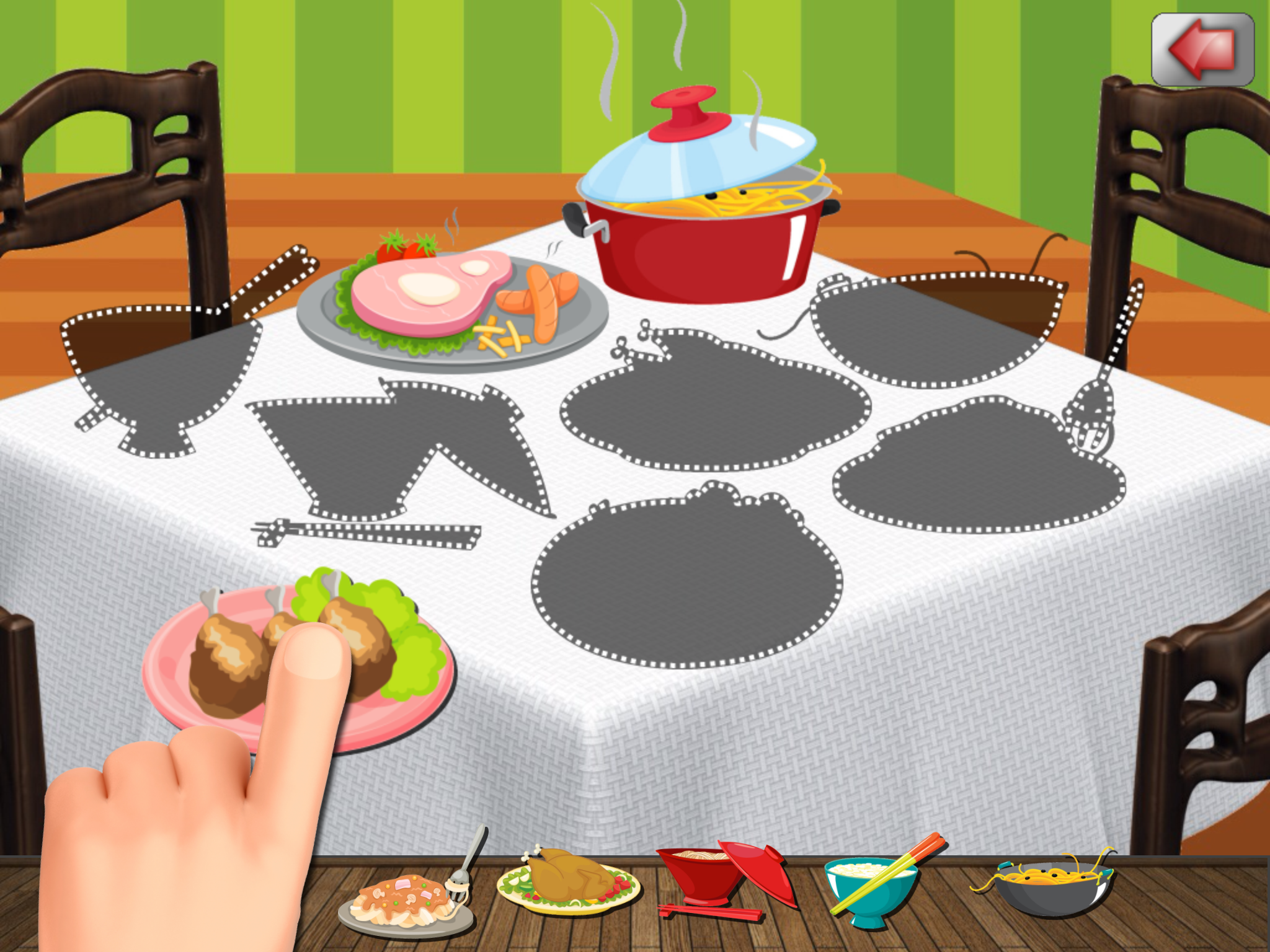 A Food Puzzle For Preschoolers