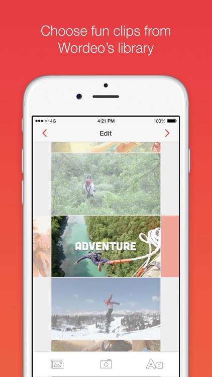Wordeo: Upload & edit videos to create & share e-cards with your friends screenshot-3