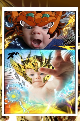 Manga & Anime Hero Sticker Camera "Super Saint Seiya Cosmo Slottle Hero Edition" screenshot 2