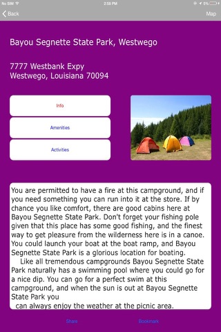 Louisiana Camping Spots screenshot 4