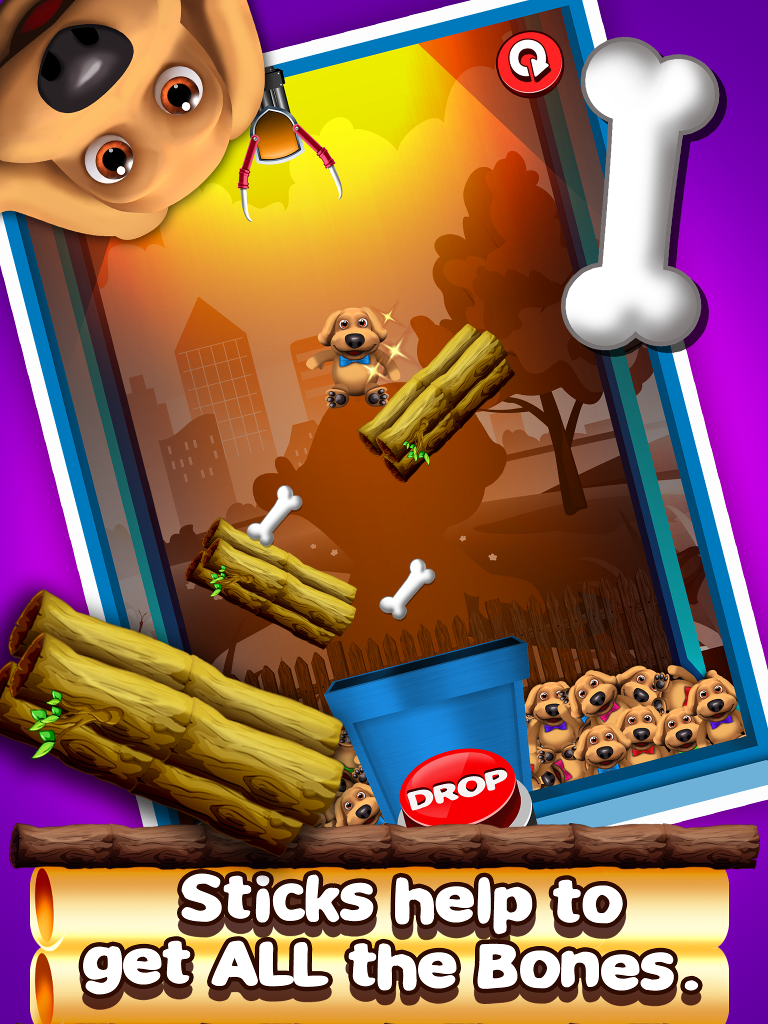 A Dog Tap Toy Pet Arcade Prize Claw Machine Game for Kids screenshot 7