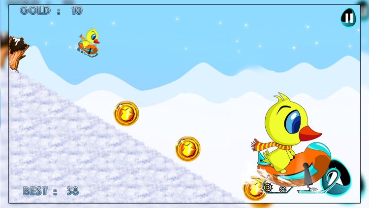 Chick Skidoo Fun Winter : The Brave Icy Frost Race screenshot-3