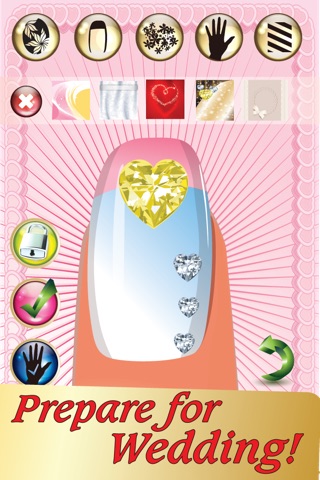 My Fairytale Wedding Nail Paint Bride Salon Care Club and Manicure Sparkle Make Up Beauty Shop Free Game screenshot 2