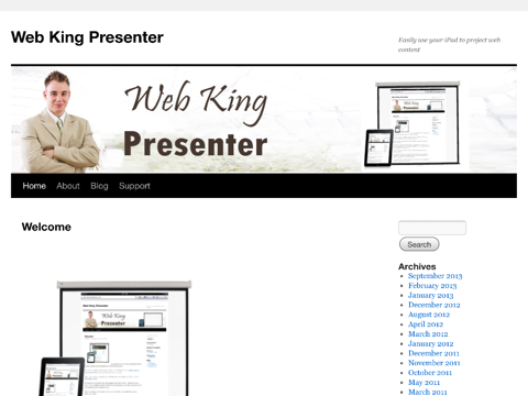 Web King Presenter Free iPad screenshot 2 - Productivity app