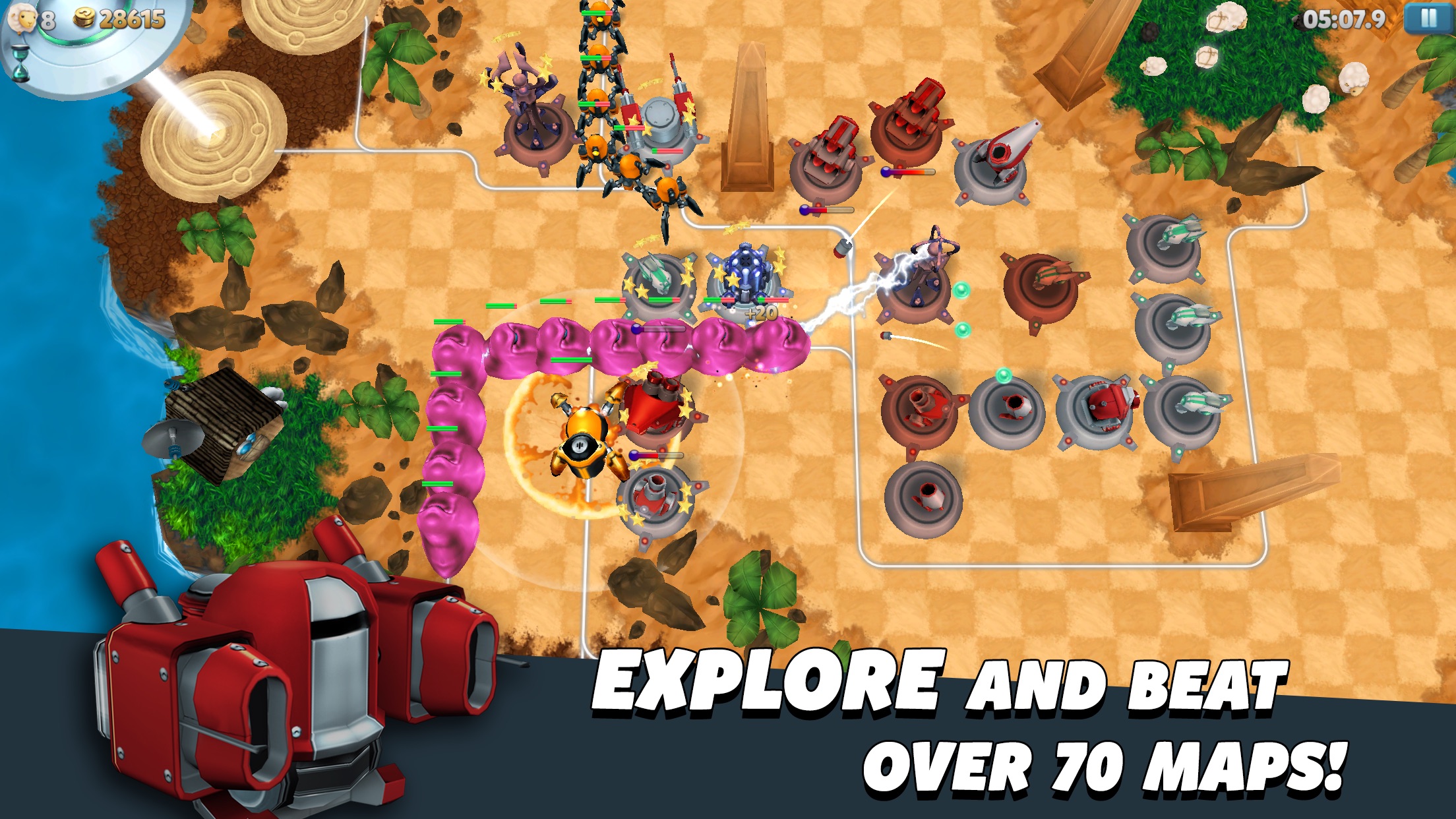 Screenshot do app Tower Madness 2: #1 in Great Strategy TD Games