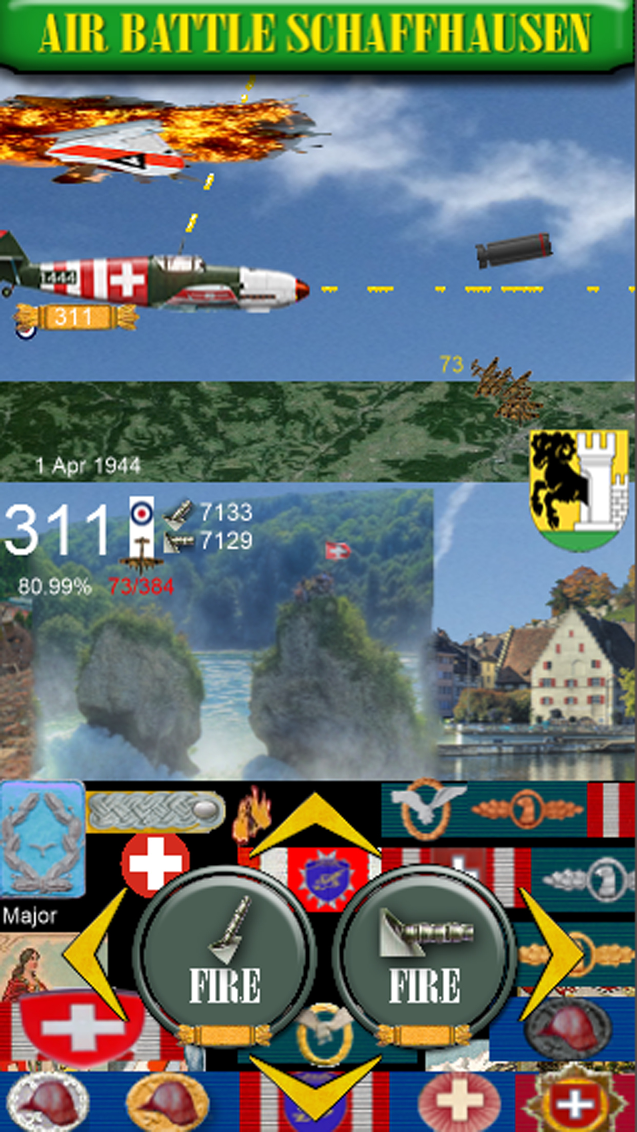 Schaffhausen 1944 Swiss Air Battle 1944