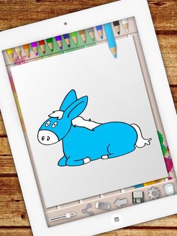 Screenshot #6 pour Livre pour colorier des animaux de la ferme- colorier et peindre des animaux