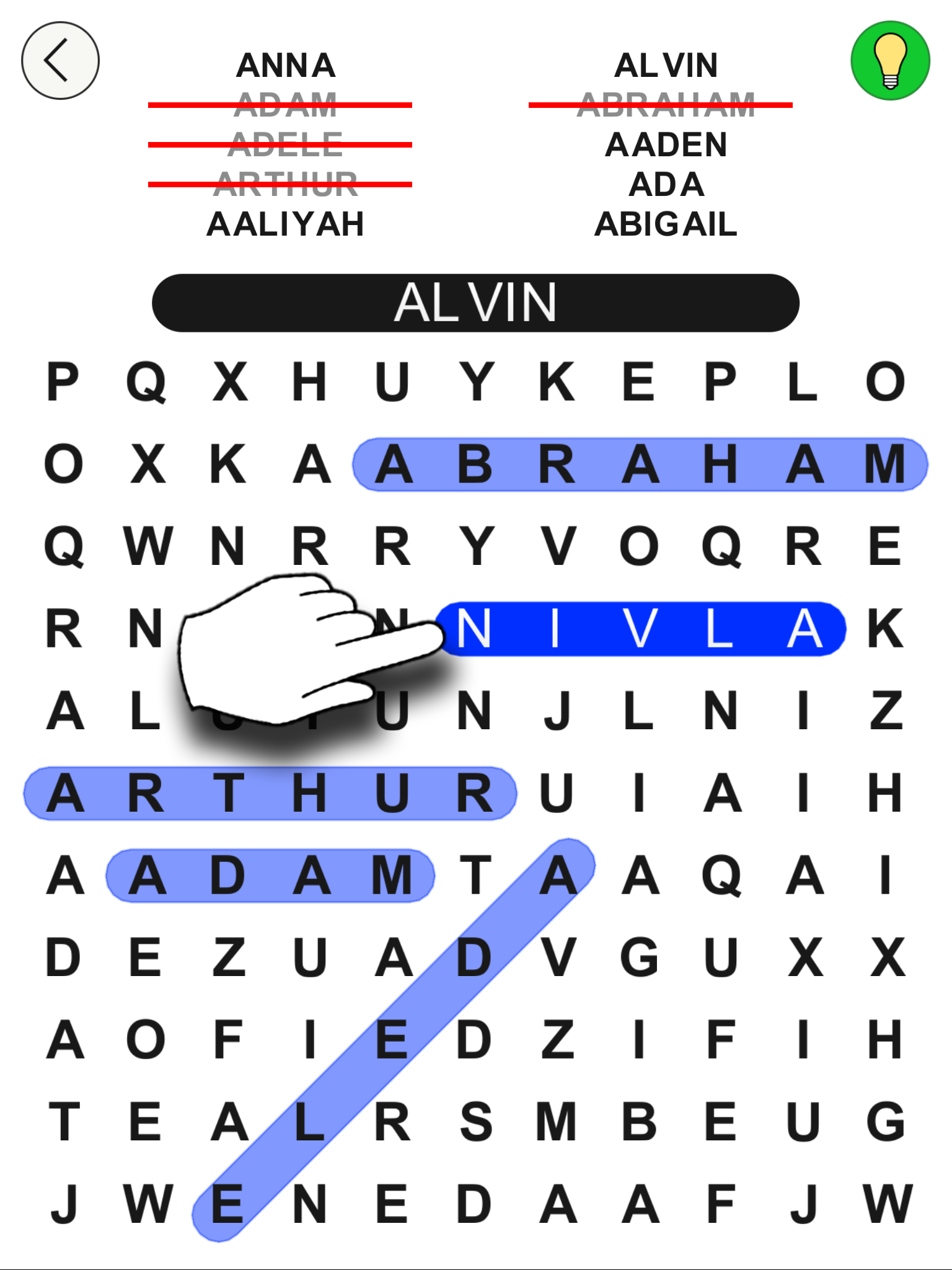 Word Search and Find - Search for Animals, Baby Names, Christmas, Food and more!