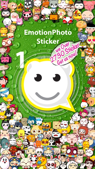 Sticker for WhatsApp, Messages, WeChat, Line, Facebook, KakaoTalk, SMS, Mail (EmotionPhoto 1) Screenshot 1