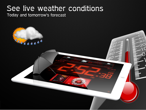 Screenshot #5 pour Alarm Clock Xtrm Wake & Rise Pro HD Free - Weather + Music Player