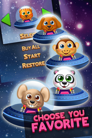 Mighty Tiny Pet Heroes vs Alien Space Monsters Arcade Shooter Game screenshot 2