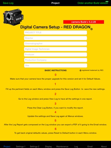 Digital Camera Setup RED DRAGON v 5.2.28 screenshot 4