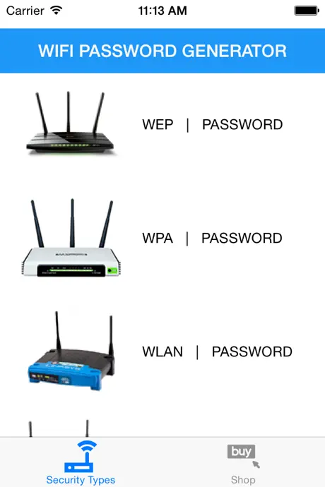 WIFI senha Generator
