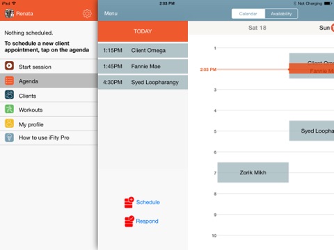 Fity Pro  - fitness personal trainer productivity and remote coaching app with client workout customization screenshot 2