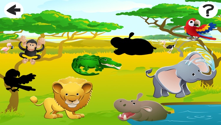 Animated Safari Animal-s in One Kid-s Puzzle Game