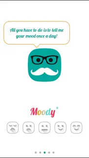 moody - daily mood tracker iphone screenshot 1