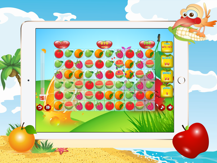 Swipe fruits Juicy fruit splash