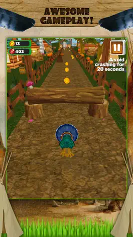 Game screenshot 3D Turkey Run Thanksgiving Infinite Runner Game FREE apk
