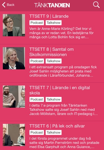 Tänktanken screenshot 2