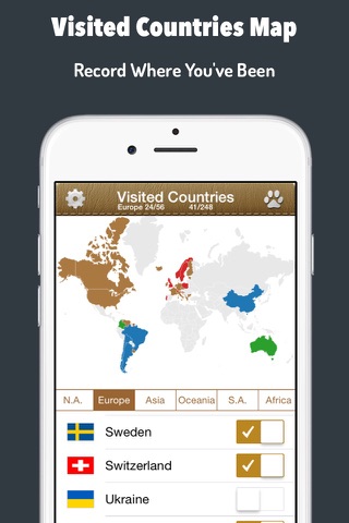 Visited Countries Map - World Travel Log,Country Map,Visited States,Travel Track Travel