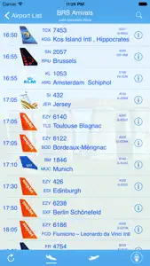 Bristol Airport - iPlane Flight Information screenshot #1 for iPhone