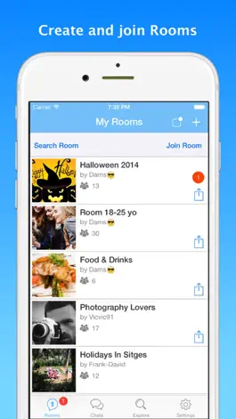 Game screenshot Room : your private social network with anonymous rooms apk
