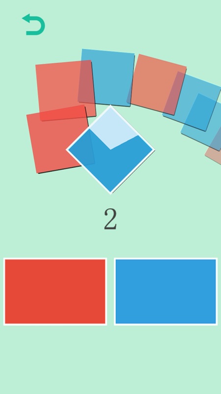 Red vs. Blue - Don't Tap Wrong The Color Tiles screenshot 2