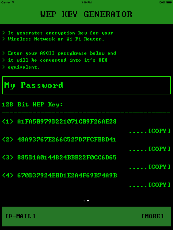 Wifi Password Generator Pro – Secure WEP Keys