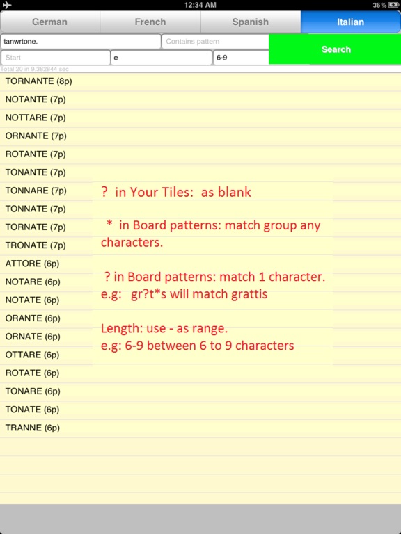 Screenshot #5 pour WordFeud Finder