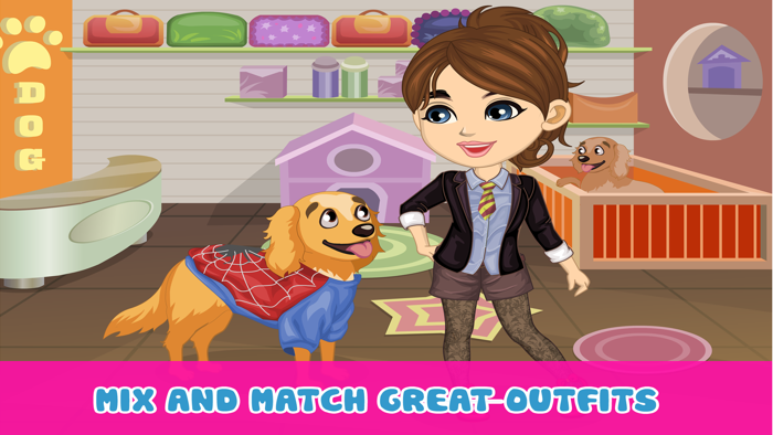 Dora and her Dog – Dress up and make up game for kids who love dog games