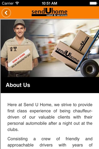 Send U Home Valet & Services screenshot 2