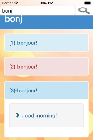 English French Dict screenshot 2