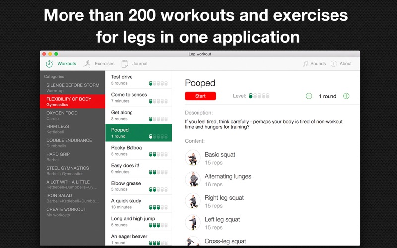 Screenshot #1 pour Leg workout