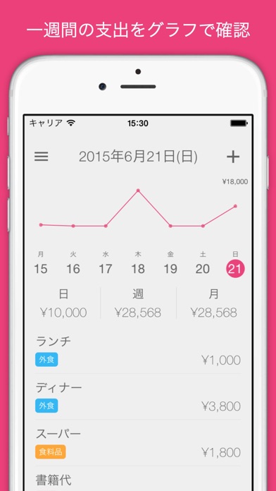 Screenshot #1 pour Spends - 家計ノート・支出管理