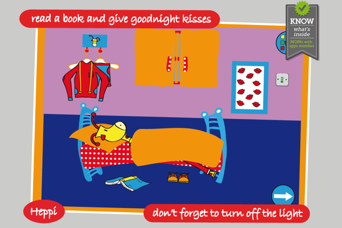 Heppi to Bed with Bo the Giraffe