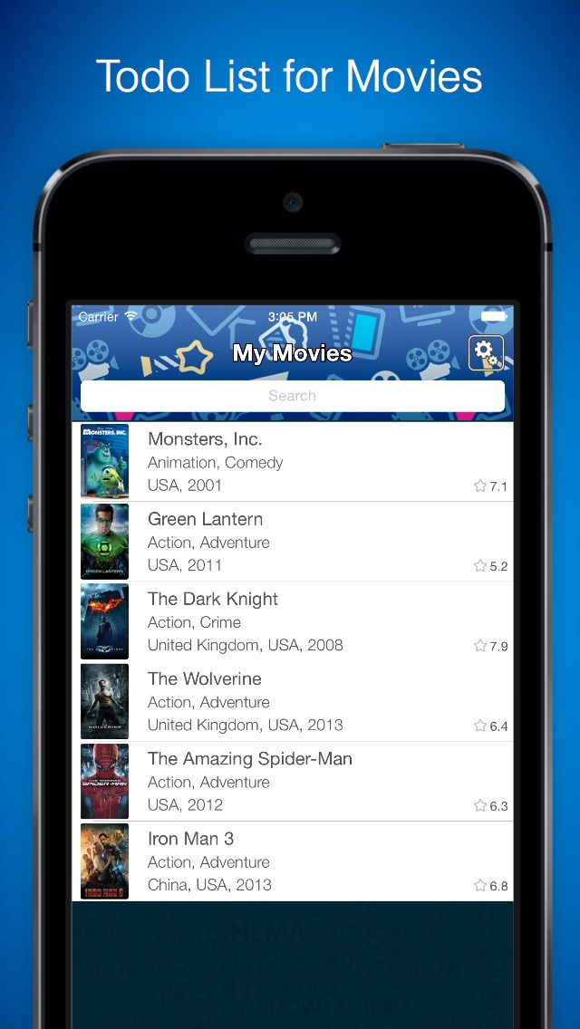 Movie List Free - Todo List for Movies Wishlist for new best Movies and Hollywood movies list