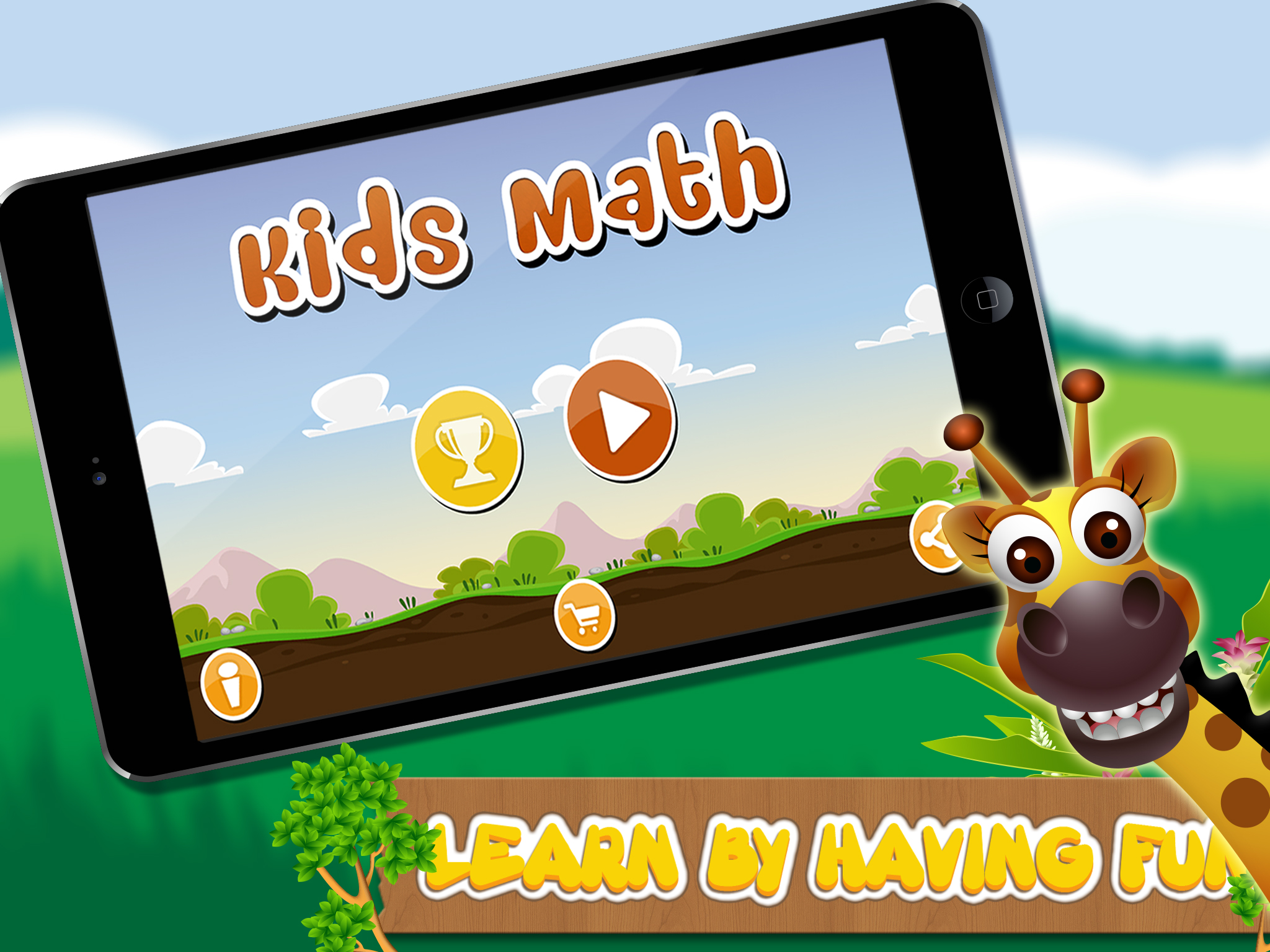 Math learning game for preschool kids : Educational games to learn addition, subtraction, division and multiplication in HD and FREE