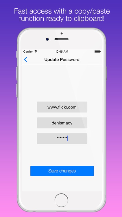 FPassword - Password Manager with FingerPrint access