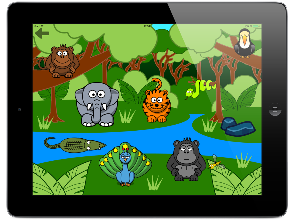 Funny Animals for toddlers: Discover farm animals and the wildlife of savanna, forest and jungle, with lifelike sounds and cute animations screenshot 6