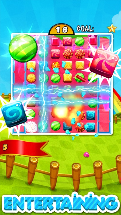 ``` A Candy Fable ``` - puzzle match-3 jam in juice fruit land free